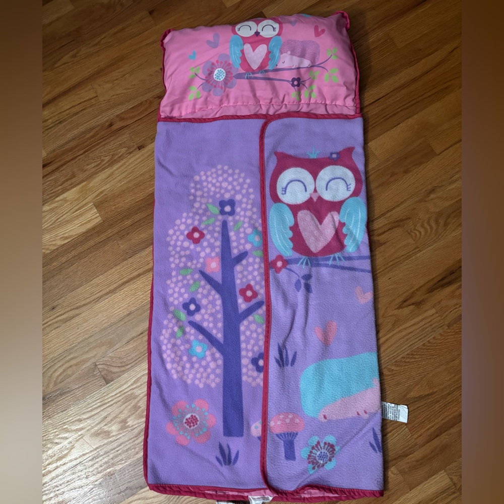 Purple Owl Sleeping Nap Mat